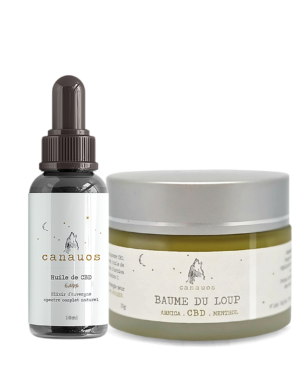 Huile de CBD 6.49% 10ml + Baume du loup au CBD 35mg