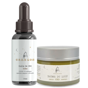 Huile de CBD 10.57% 50ml + Baume du loup au CBD 35mg