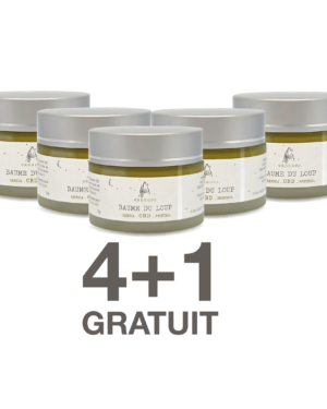 4 x Baume du loup au CBD 35gr (39ml) + 1 Gratuit